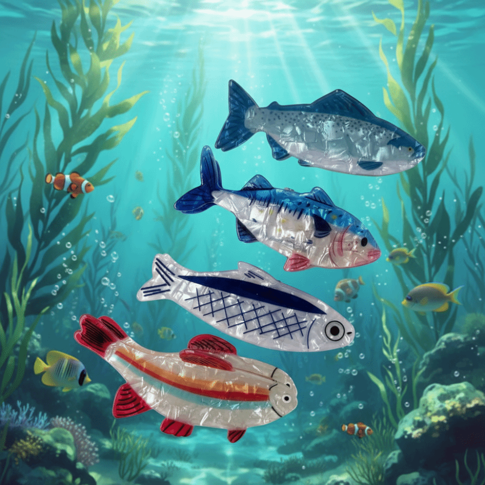Hairpin Ocean Animal Hair Claw - Lifestyle Of Korean 评论和价格