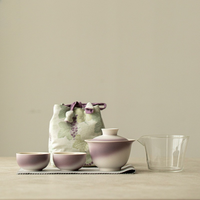 Ceramic Travel Tea Set, One Po - Korean Tea Set 评论和价格