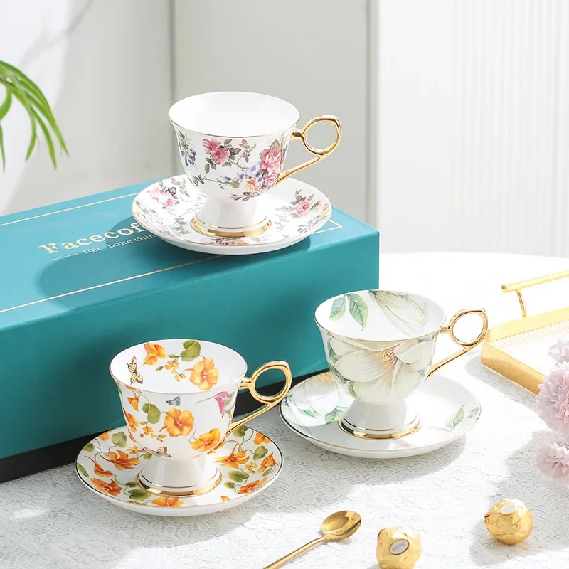 Nordic Painted Flowers Coffee  - Celadon Ceramic Cup 评论和价格