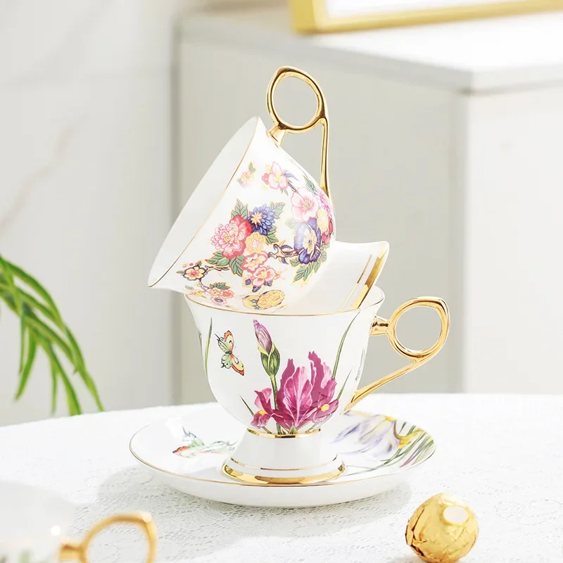 Nordic Painted Flowers Coffee  - Celadon Ceramic Cup 评论和价格