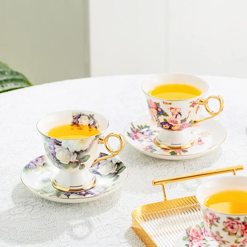 Nordic Painted Flowers Coffee  - Celadon Ceramic Cup 评论和价格
