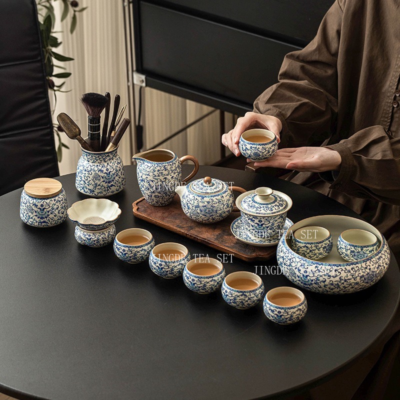 Ru Kiln Gongfu Tea Set, Interl - Korean Tea Set 评论和价格