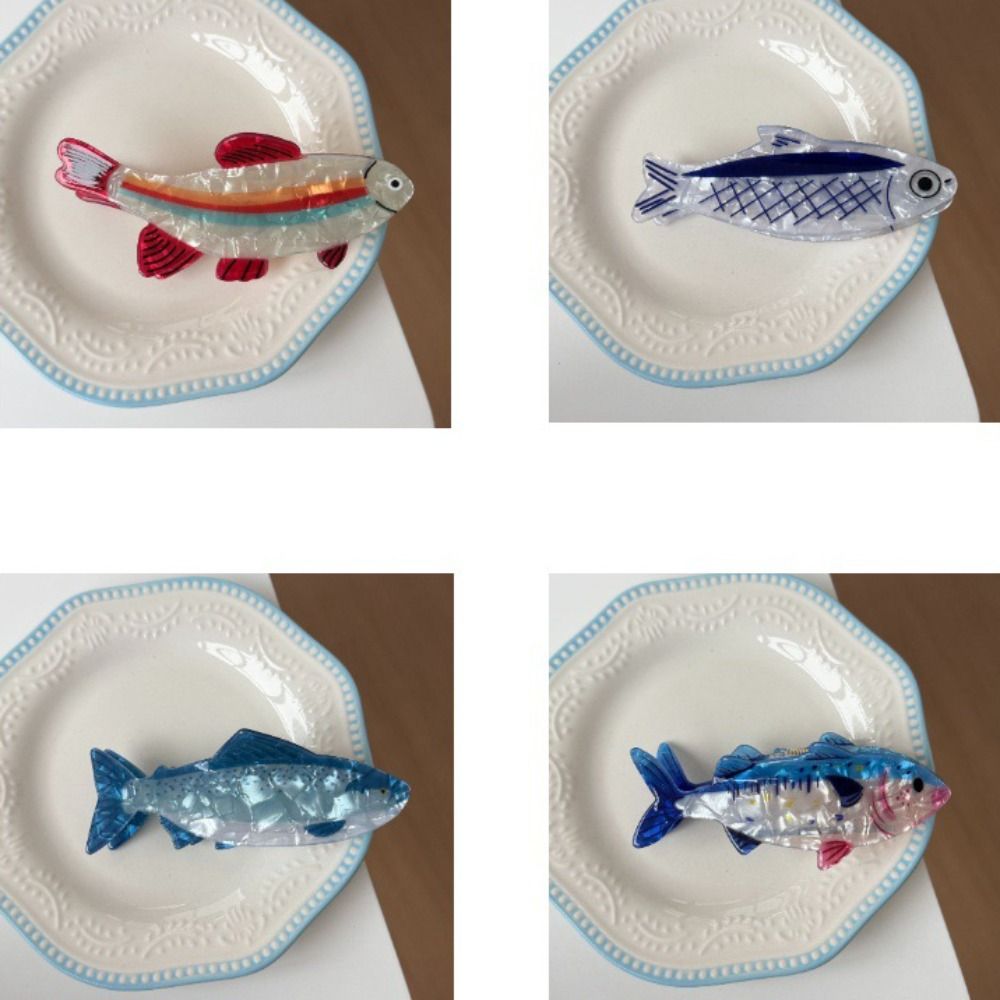 Hairpin Ocean Animal Hair Claw - Lifestyle Of Korean 评论和价格